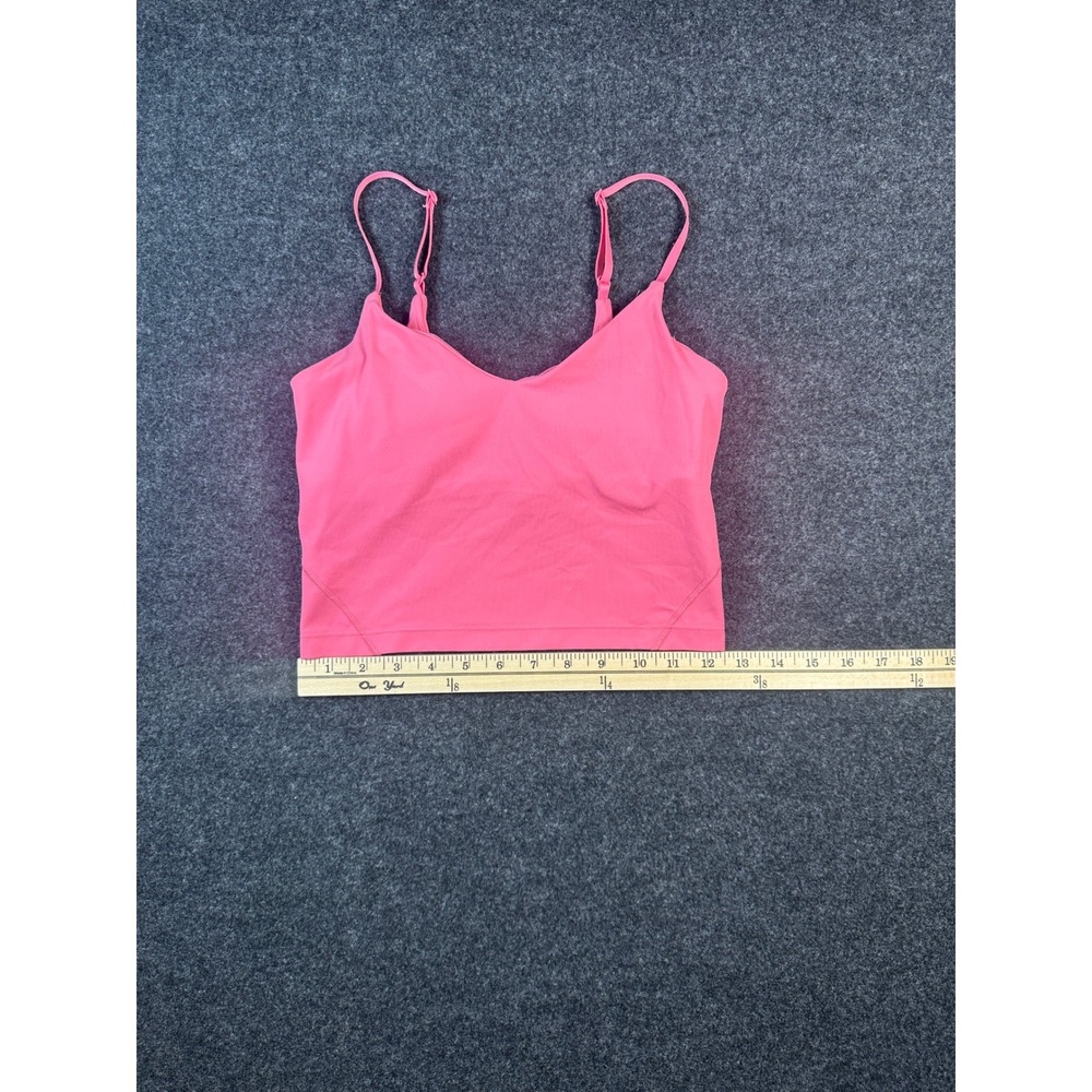 Lululemon Align Tank Top Pink Nulu Cropped Camisole Size 4 - Picture 3 of 6